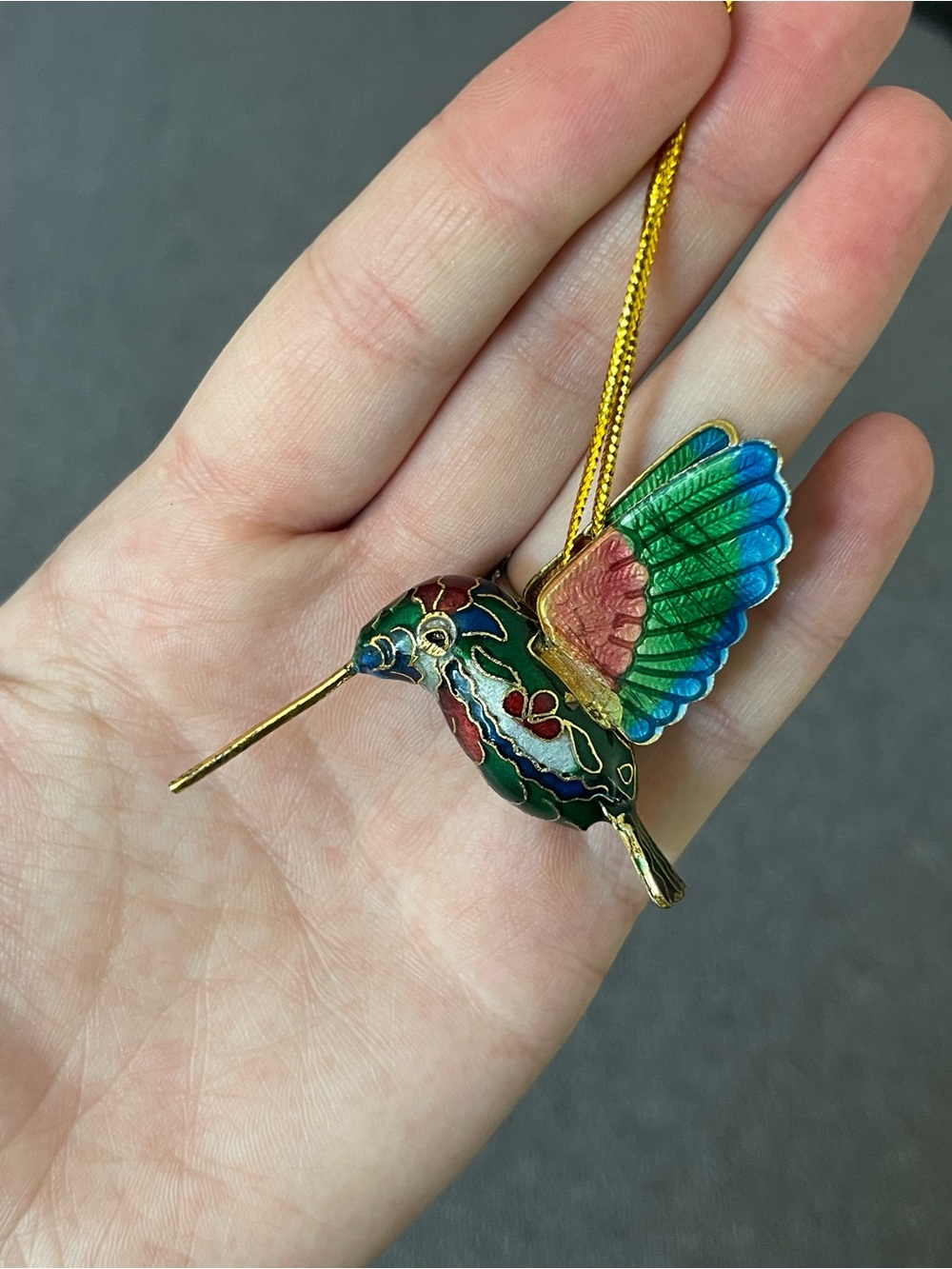 Handcrafted Hummingbird Ornament